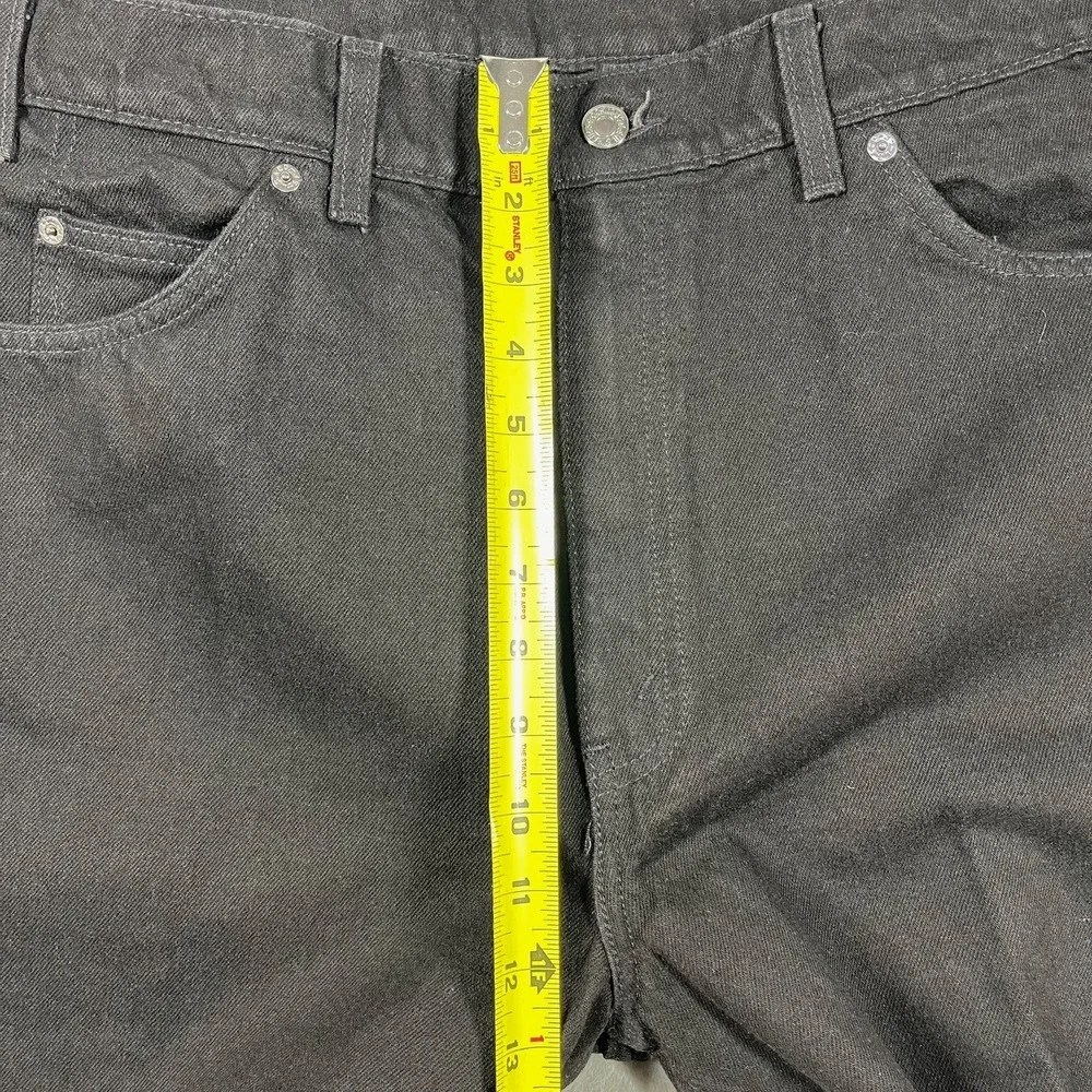 VTG 90's Orange Tab‎ Levis 550 Mens Black Relaxed Fit Tapered Jeans 38(36.5)x34